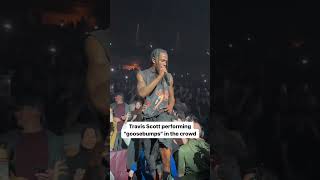 Travis Scott Performing Goosebumps In The Crowd 🤯 [upl. by Haiacim]