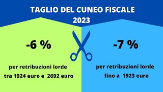 Aumenti in busta paga da luglio 2023  TAGLIO AL CUNEO FISCALE [upl. by Uriah]