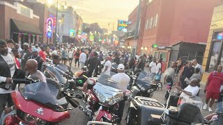 My 1st Bike Night on Beale St Memphis TN for National Bikers Roundup RidingandWrenching [upl. by Airdnal469]