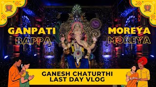 MURTI VISARJAN 🙏  GANESH CHATURTHI LAST DAY 🥺 ganeshchaturthi MRSUSHILVLOG [upl. by Kalb]