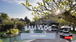 UBUD BALI VISESA RESORT Travel Vlog Part 4 [upl. by Aiyotal]