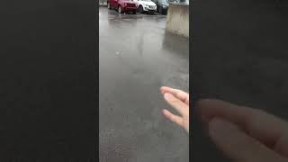 Incredible Hailstorm vs Car shorts [upl. by Leroi]