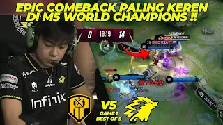 EPIC COMEBACK PALING CANTIK DARI ONIC DARI 140 JADI MENANG  ONIC VS APBREN GAME 1 [upl. by Otxis]