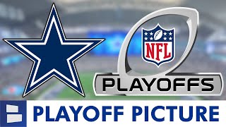 Cowboys Playoff Picture 2023 NFC East Chances 1 Seed Hopes Schedule Scenarios  Rooting Guide [upl. by Amhser]