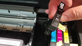 Epson printer prints blank pages or skips colors after changing ink Easy fix [upl. by Ardnuaed]