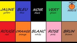 Learn French with Jublie2  French Colors The French Minute [upl. by Alohcin]