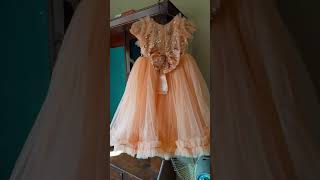 Homemade Barbie frock front most  viral  video dress making tutorial [upl. by Ahsinik548]