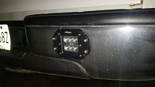 How to instlall flush mount led reverse lights in your bumper [upl. by Ha720]