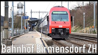 Railways Station Birmensdorf ZH  Bahnhof und Bahnübergang in Birmensdorf ZH [upl. by Haleemaj694]