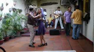 Son Cubano Tradicional  Onel and Yalenis at Patio de Los Dos Abuelos Santiago de Cuba [upl. by Bay]