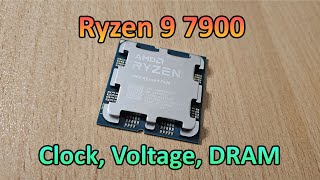 AMD Ryzen 9 7900  Clock Voltage and RAM Settings for Mining [upl. by Htepsle85]