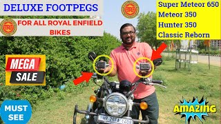 Deluxe Footpegs for All Royal Enfield Bikes On Huge Subscriber demand  अब मजा आएगा 😎😎😎 Vlog No 420 [upl. by Clary]