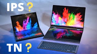 LAPTOP DISPLAY TYPES  IPS VS TN PANEL Refresh rate Color Gamut Explained [upl. by Garceau337]