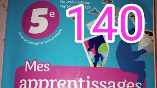 Communication et actes de langagepage 140mes apprentissage en français 5 AEP [upl. by Mcconaghy]