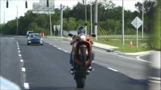 Custom Hayabusa Stretched on a 240 riding 1st gear wheelies [upl. by Nairrod150]