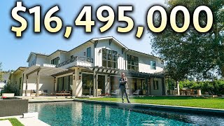 Inside a 16495000 Hamptons Style LOS ANGELES MANSION [upl. by Ahsets794]