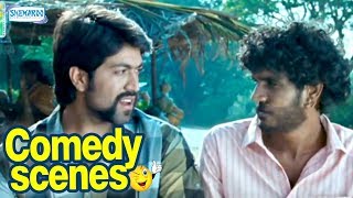 Raja Huli Kannada Comedy  Scene 1  Yash Chikanna [upl. by Elleirua522]