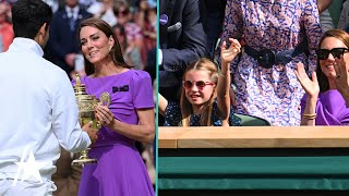 Kate Middleton Receives STANDING OVATION During Rare Public Appearance At Wimbledon [upl. by Jamnes]