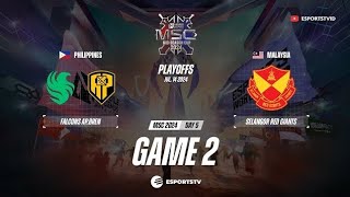 Falcons AP Bren vs Selangor Red Giants GAME 2 GRAND FINAL MSC 2024  SRG VS FCAP ESPORTSTV [upl. by Nairb]