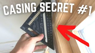 Window amp Door Casing Installation Secret 1 Proud Drywall or Jamb Just Roll The Miter [upl. by Melloney932]