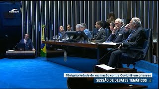 Senado debate obrigatoriedade de vacinação contra Covid19 em crianças [upl. by Annail]