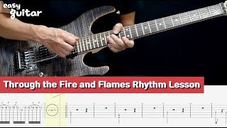 DragonForce  Through the Fire and Flames Guitar Lesson With Tab Part 12Slow Tempo [upl. by Haughay328]