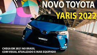 Novo Toyota Yaris 2022  Mudou o visual e ganhou novos equipamentos interior e motores não mudaram [upl. by Nairbo443]