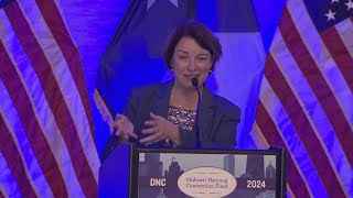 Sen Amy Klobuchar speaks at MN delegates breakfast at DNC [upl. by Acinoda747]