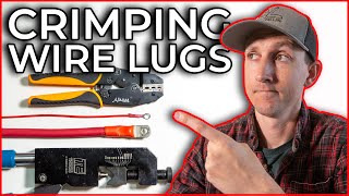 How To Crimp Wire Lugs amp Ring Terminals on 40  22 AWG Wire [upl. by Ahsimek]