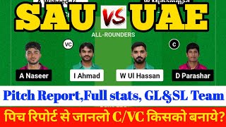 SAU VS UAE Dream11 Prediction  SAU VS UAE  SAU VS UAE Prediction  ICC Mens T20 World Cup [upl. by Anon217]