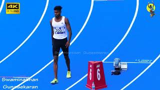 Akhile Babu of Kerala Wins Race 400m hurdles Race quotBquot Indian Grand Prix2  Swaminathan Gunasekaran [upl. by Mccreary82]