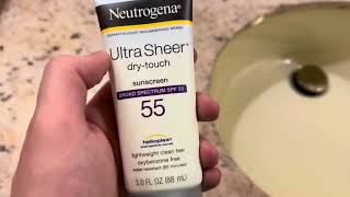 Neutrogena sunscreen is the BEST sunscreen [upl. by Archibald]