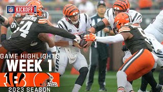 Cincinatti Bengals vs Cleveland Browns  2023 Week 1 Game Highlights [upl. by Alexei]