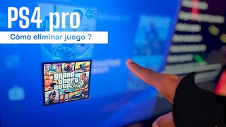 Cómo borrar un juego de PS4 pro [upl. by Orland]