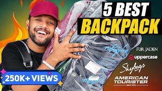 5 Best BackpackBags for CollegeOfficeSchool on Amazon 🔥 Backpack Haul 2023  ONE CHANCE [upl. by Aihseym]