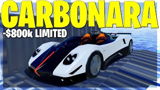 NEW LIMITED CARBONARA VEHICLE IS HERE Roblox Jailbreak [upl. by Clementi]