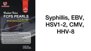 Syphillis EBV HSV12 CMV HHV8 PastMCQS FCPS part 1 Preparation Rafiullah Double A [upl. by Oswin]