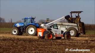 New Holland T7030 mest verspreiden 2013  Willen uit Oudenaarde [upl. by Filipe]