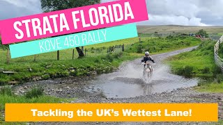 Strata Florida  Tackling the UK TETs Wettest Lane on a Kove 450 Rally [upl. by Gladi]