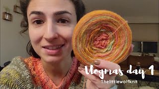 Vlogmas Day 1  Updated Audio  Happy Vlogmas  thelittlewolfknits [upl. by Aslam]