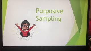 Purposive Sampling [upl. by Olivann]