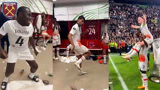 West Ham Players Crazy Celebrations After Winning The Conference League Final Against Fiorentina [upl. by Iverson720]