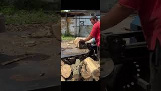 woodworking logsplitter wood chopper splitter Wood [upl. by Ahtelahs780]