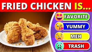 Tier List Rank Fast Food from Favorite to Trash 🍕📝 Junk Food Quiz [upl. by Tann]