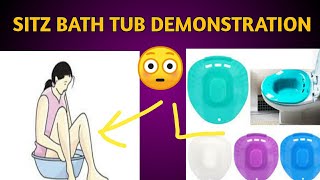 Sitz Bath Tub Demonstration  Ano Fissure Treatment With Sitz Bath Tub Warm Sitz Bath Uses [upl. by Ahc]