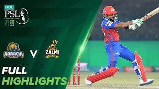 Full Highlights  Karachi Kings vs Peshawar Zalmi  Match 11  HBL PSL 7  ML2T [upl. by Aredna]