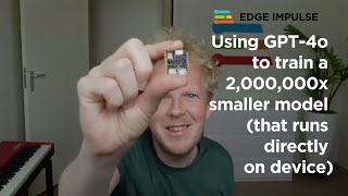 Using GPT4o to train a 2000000x smaller model that runs directly on device [upl. by Alduino]