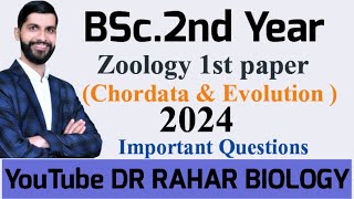 bsc 2nd year zoology 1st paper important questions 2024 [upl. by Giselbert295]