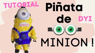 TUTORIAL Piñata de Minion [upl. by Aistek]