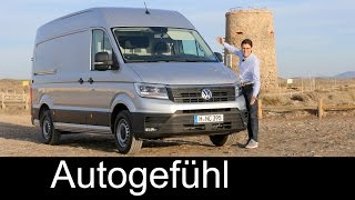 VW Volkswagen Crafter FULL REVIEW test driven Allnew neu 20182017  Autogefühl [upl. by Anerak]